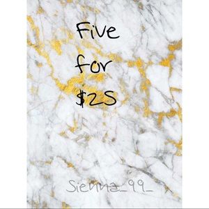 5 items for $25 plus free shipping!!